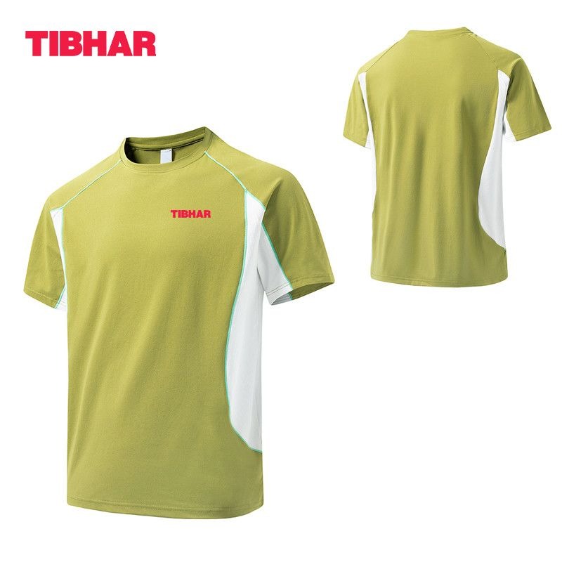 Table Tennis Jersey Butterfly - TIBHAR 卓球 Tシャツ メンズ ラウンドネック スプライス半袖ベースシャツ
