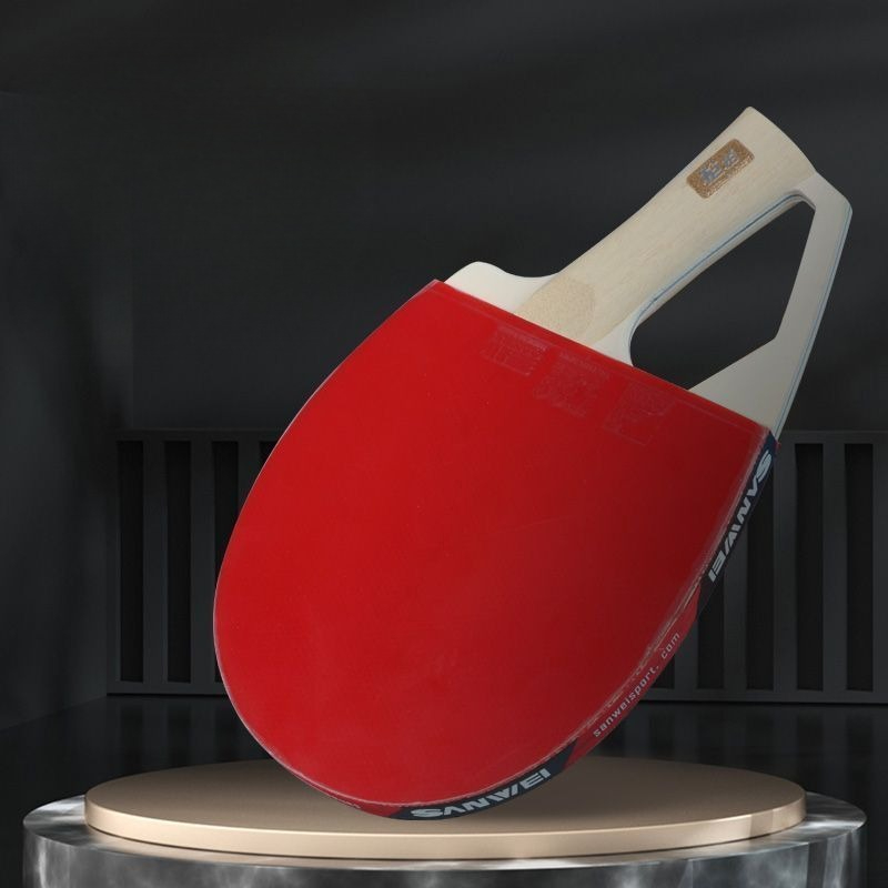 Table Tennis Gun - ポータブル卓球ガンラケットプロ競技用ピンポンガンラケット耐久性のある軽量ラケット木製ラケットスポーツ