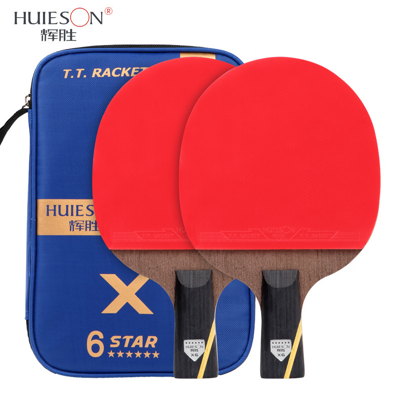 Table Tennis Hub - (2 個/ペア) Huieson 卓球ラケット 5/6 スター高弾性素敵なトレーニングラケットピンポンパドルセット