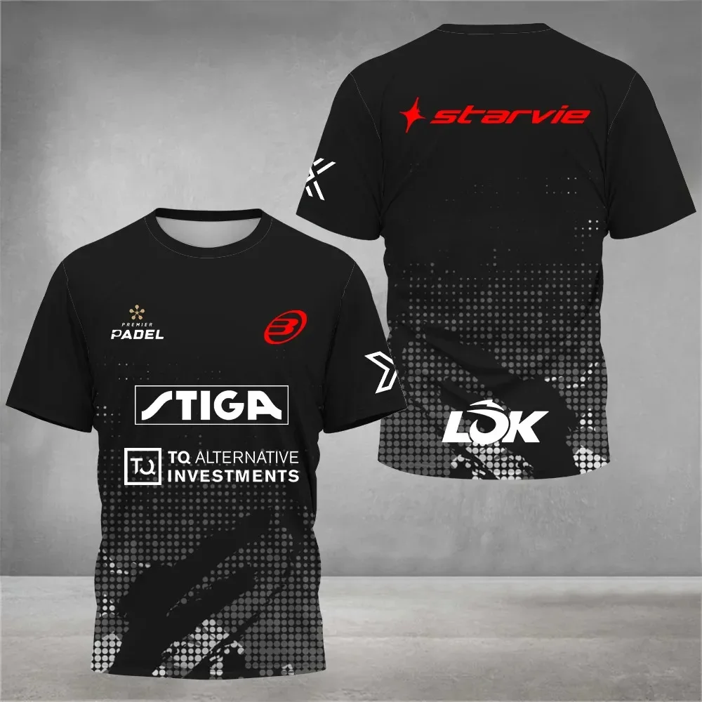 Table Tennis Jersey Butterfly - マルチブランドスポンサー Starvie Lok Stiga プリントパデル競技用 T