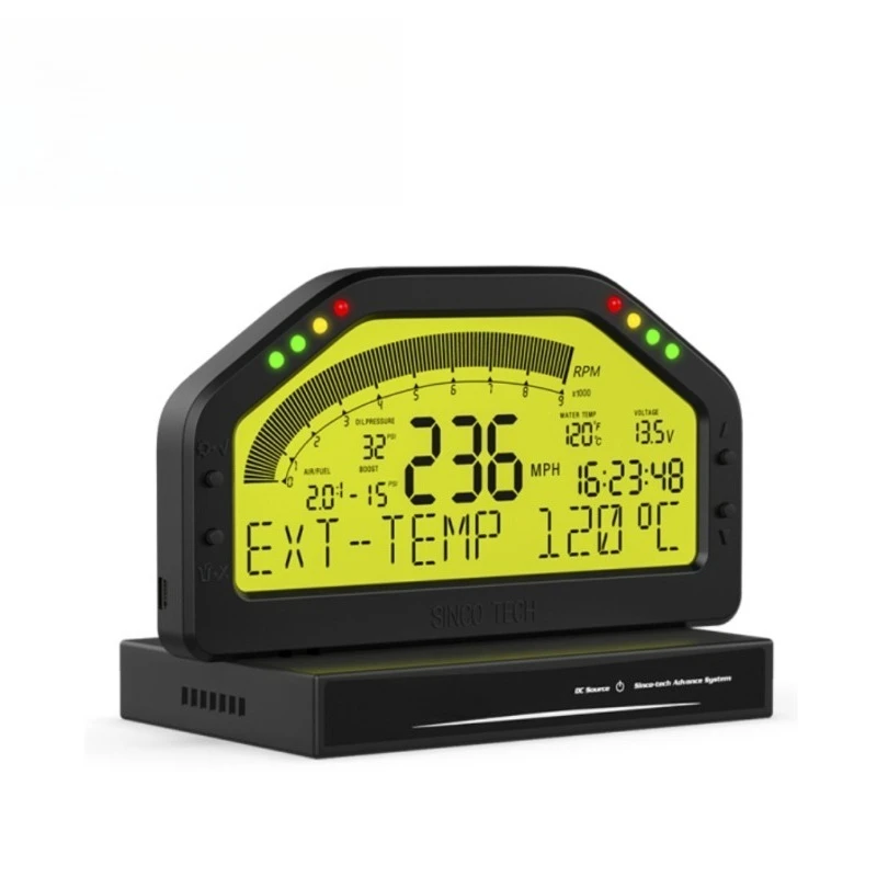 Rubber Booster Speed - レーシングダッシュボード 12V ユニバーサル多機能一体型速度計 油温計 水温計 電圧計