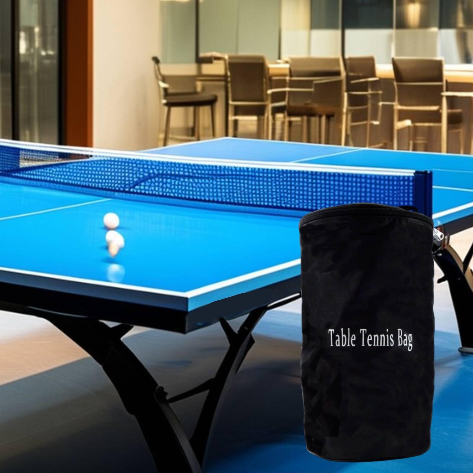 Table Tennis Hub - ピンポンボール収納バッグ オックスフォード布製トレーニング用品ホルダー 卓球学校やクラブ用