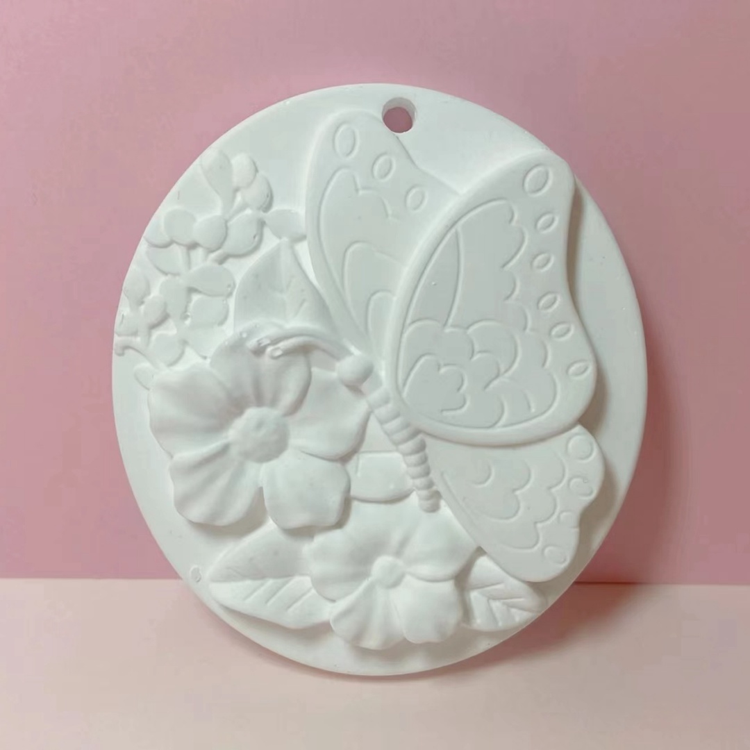 石膏の形をした石膏の形をしたシリコン型,アロマテラピー,蝶, - Butterfly Rubber Sheet のレビューと価格