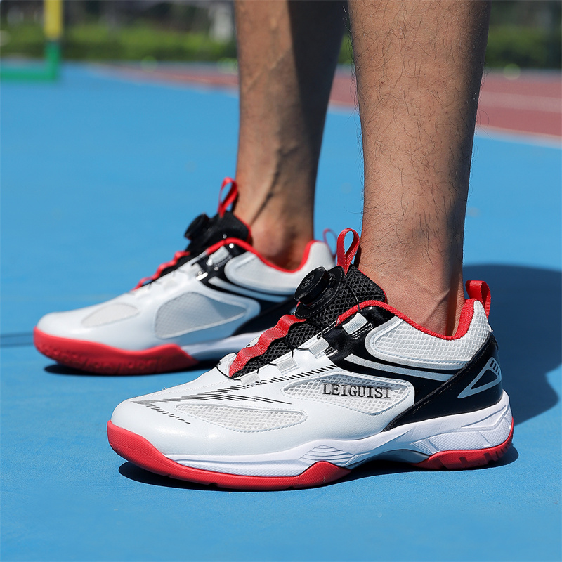 カップルロータリーバックルテニスシューズ十代のバドミントン卓 - Table Tennis Basic のレビューと価格