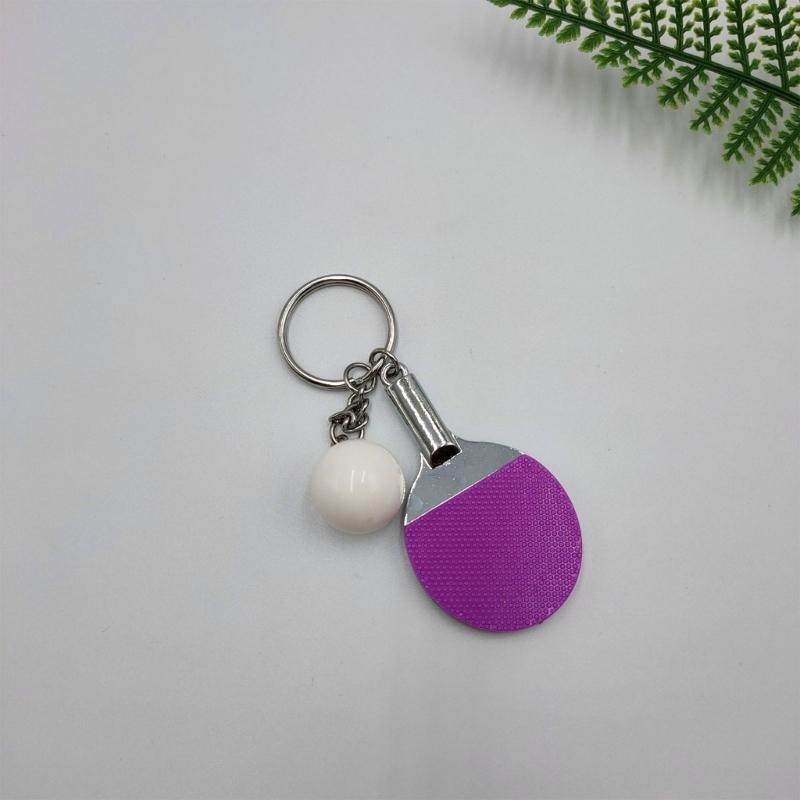 Q39E かわいいスポーツミニメタル卓球キーホルダーバッグペ - Table Tennis Keychain のレビューと価格