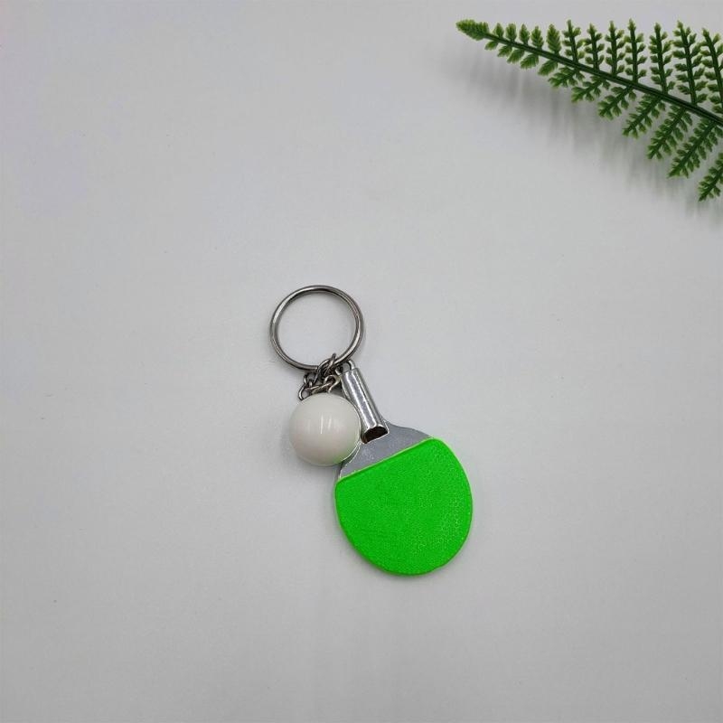 Q39E かわいいスポーツミニメタル卓球キーホルダーバッグペ - Table Tennis Keychain のレビューと価格