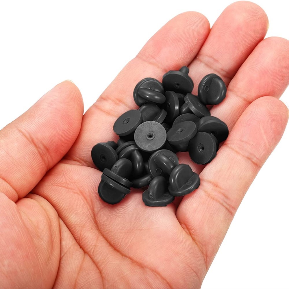 エナメルピンバックタイタック、DIYラペルピンブローチ用ラバ - Butterfly Rubber Sheet のレビューと価格