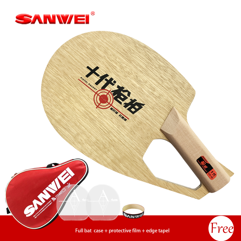 オリジナルSANWEI特許取得済みピストル型ラケットシェーク - Table Tennis Paddle のレビューと価格