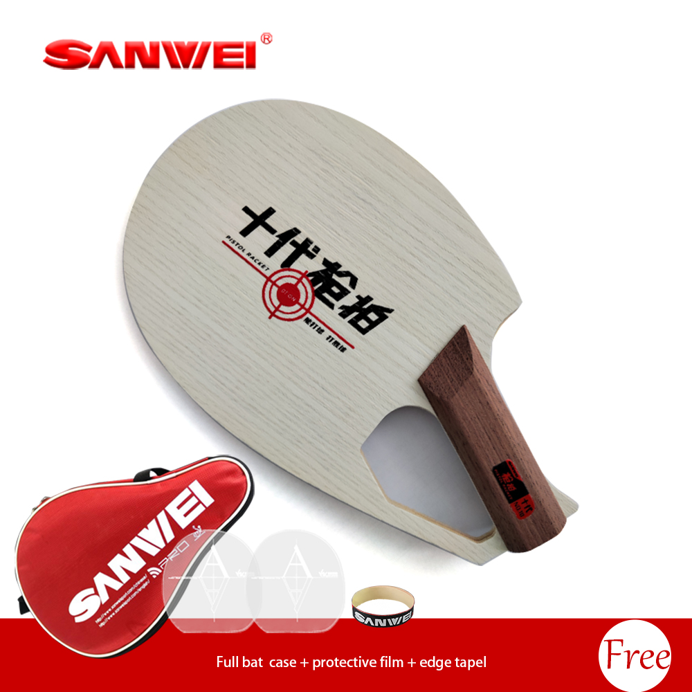 オリジナルSANWEI特許取得済みピストル型ラケットシェーク - Table Tennis Paddle のレビューと価格