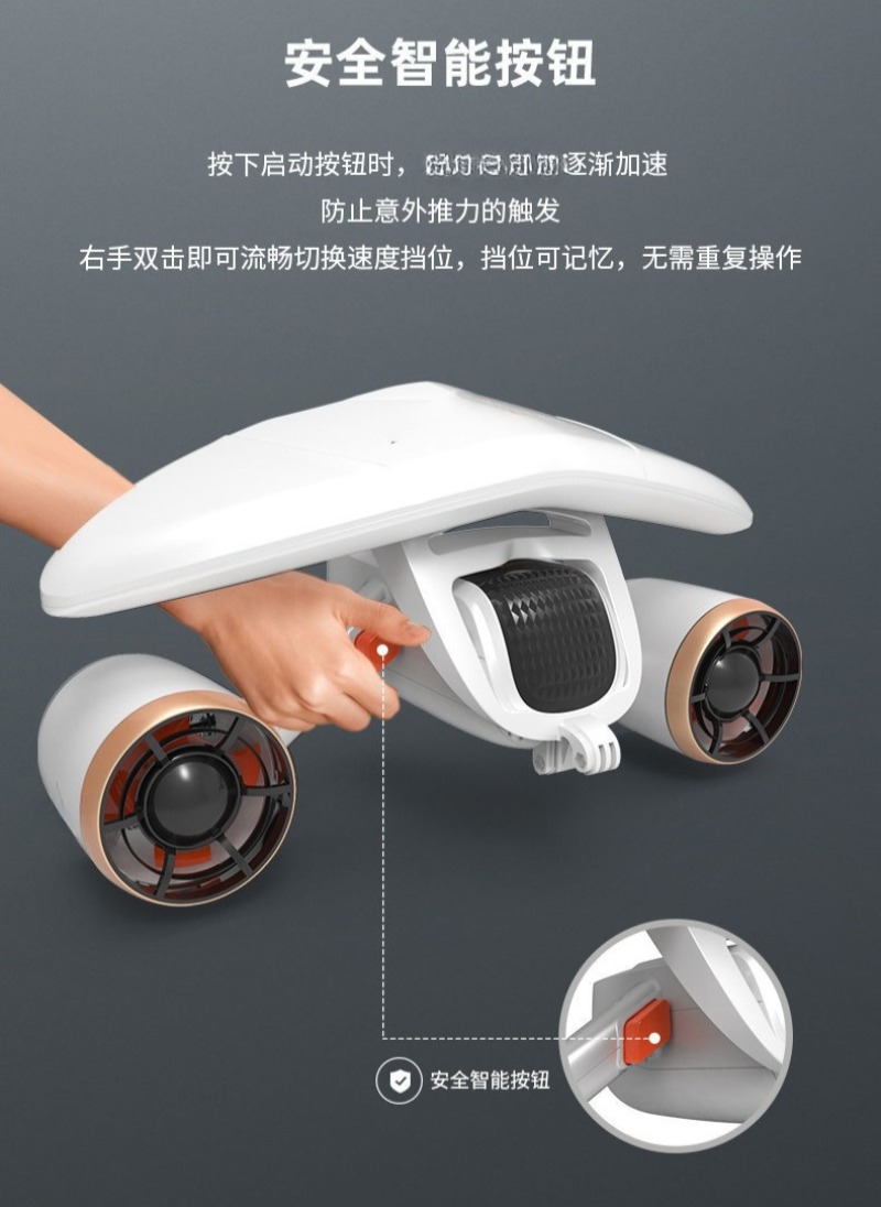 水中スラスター、ダイビングブースター、2速ブラシレスモーター - Rubber Booster Speed のレビューと価格
