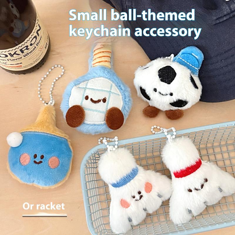 私の新しい可愛いサッカー卓球ラケットぬいぐるみおもちゃペンダ - Table Tennis Keychain のレビューと価格