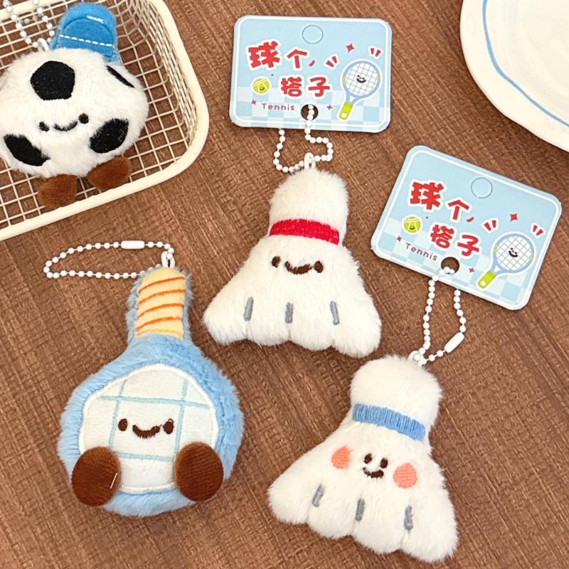 私の新しい可愛いサッカー卓球ラケットぬいぐるみおもちゃペンダ - Table Tennis Keychain のレビューと価格