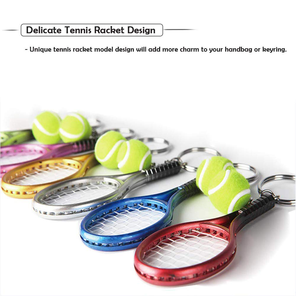 6 個テニス卓球ピンポンラケットバットスポーツキーホルダーノ - Table Tennis Keychain のレビューと価格