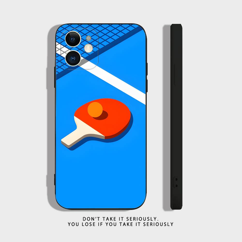 卓球ラケット柄iPhoneケース iPhone 17,16, - Table Tennis Logo のレビューと価格