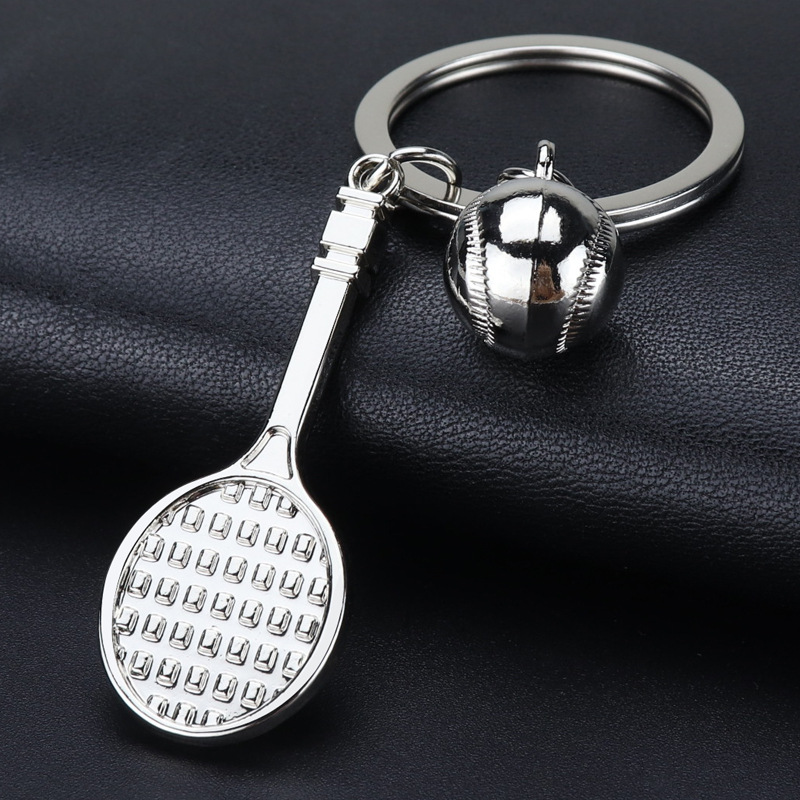 メンズスポーツキーホルダー,クリエイティブなゴルフ用品,合金 - Table Tennis Keychain のレビューと価格