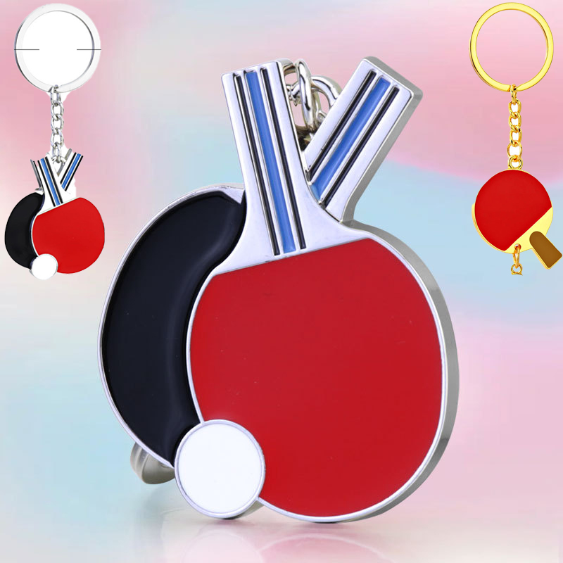 クリエイティブな卓球キーホルダー、国際卓球スポーツ記念ギフト - Table Tennis Keychain のレビューと価格