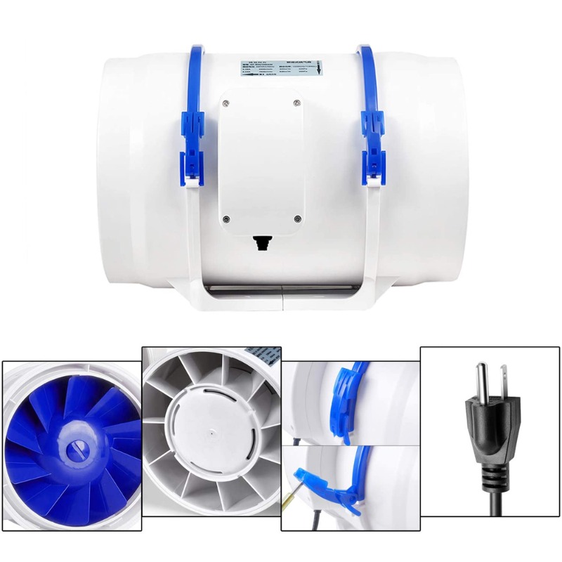 ダクトブロワー 6インチ インラインダクトファン 排気ブース - Rubber Booster Speed のレビューと価格