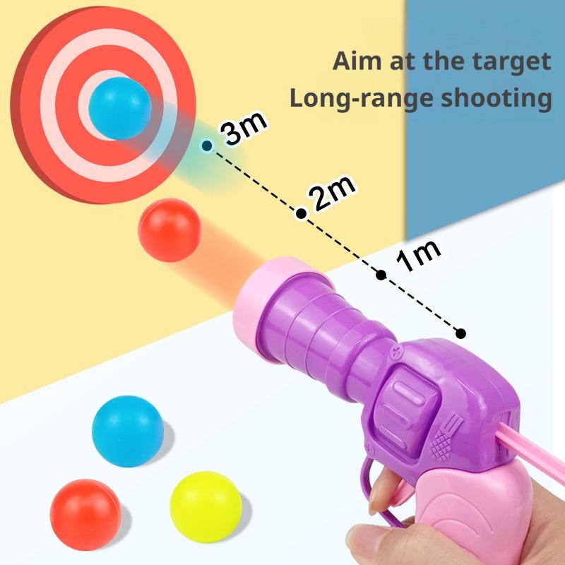 卓球ピストルおもちゃの銃男の子用空気圧プラスチックボールシュ - Table Tennis Gun のレビューと価格