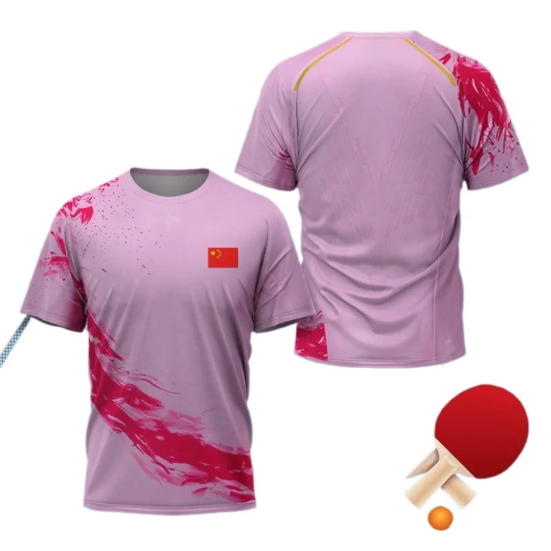 中国ドラゴン卓球グラフィック Tシャツ男性用衣類ファッション - Table Tennis Jersey Butterfly のレビューと価格