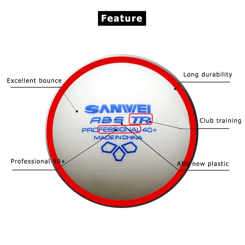 SANWEI TR 3 スターテーブルテニスボール ABS  - Table Tennis Vr のレビューと価格