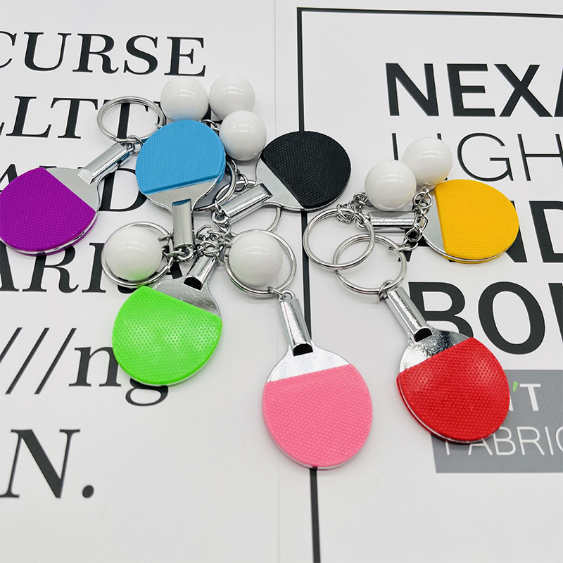 卓球ラケットキーホルダー バッグペンダント飾り 記念品ギフト - Table Tennis Keychain のレビューと価格