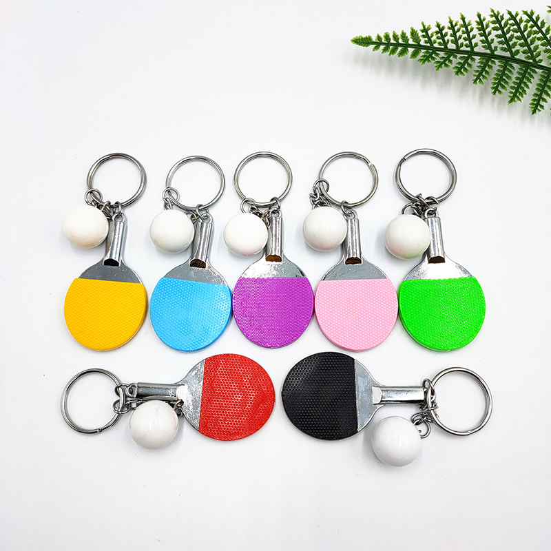 卓球ラケットキーホルダー バッグペンダント飾り 記念品ギフト - Table Tennis Keychain のレビューと価格