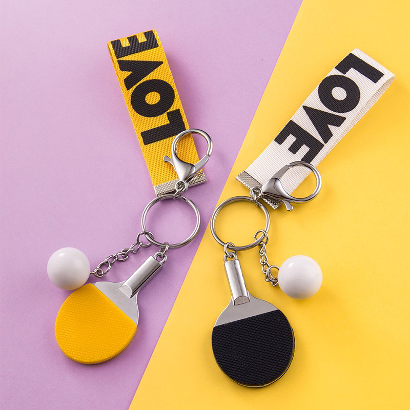 卓球ラケットキーホルダー バッグペンダント飾り 記念品ギフト - Table Tennis Keychain のレビューと価格