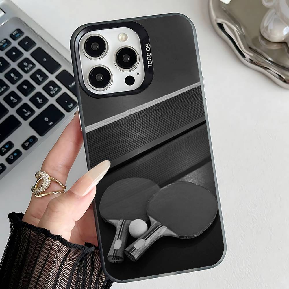 卓球ラケット ピンポン スマホケース iPhone 17,1 - Table Tennis Logo のレビューと価格