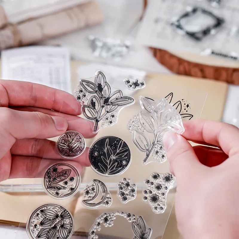月の花葉蝶スタンプゴムクリアスタンプシールスクラップブックフ - Butterfly Rubber Sheet のレビューと価格
