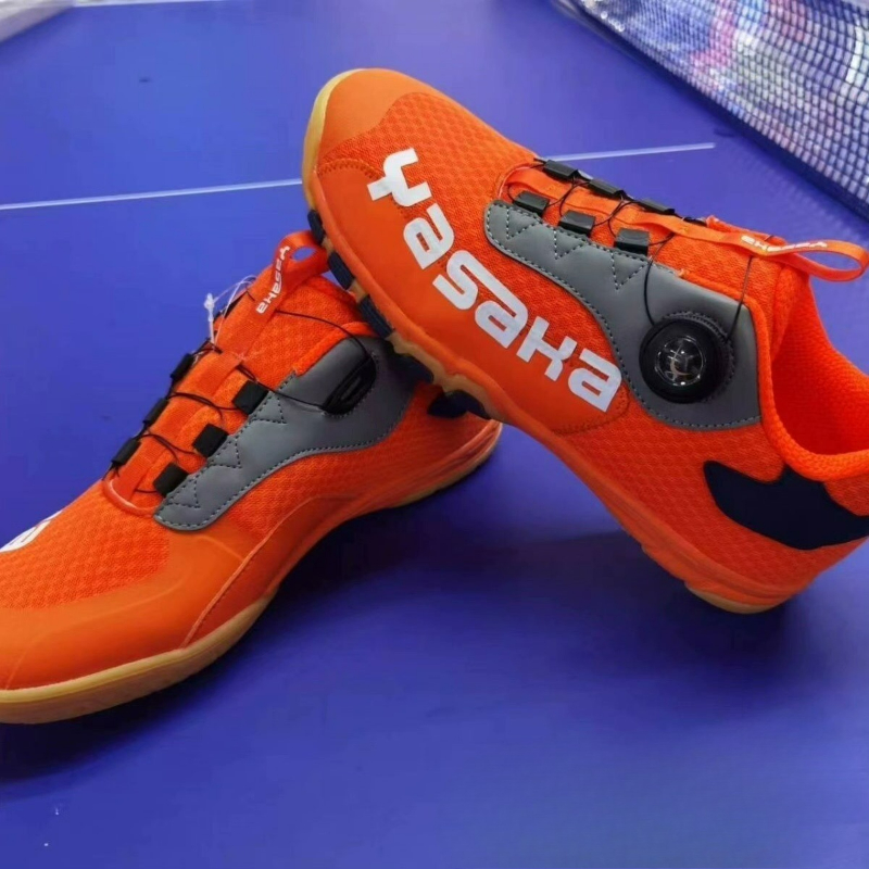 2026 卓球シューズ男性女性オレンジコートシューズユニセッ - Table Tennis Court のレビューと価格